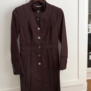 WHBM Dark Purple Trench Coat - Sz XXS